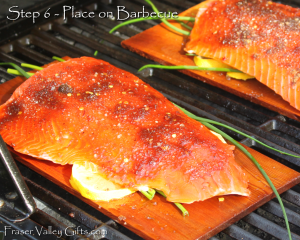 grilled cedar plank salmon